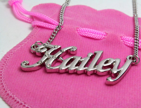 Hailey name deals necklace