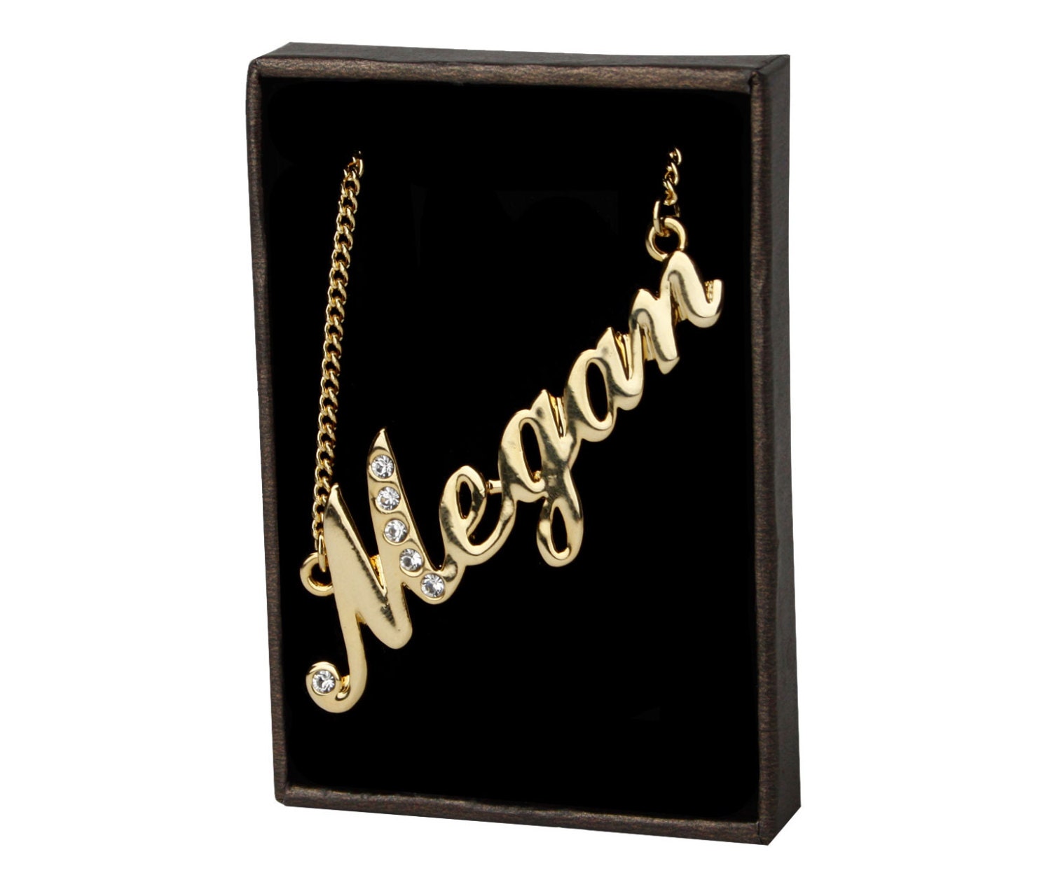 Megan name necklace clearance
