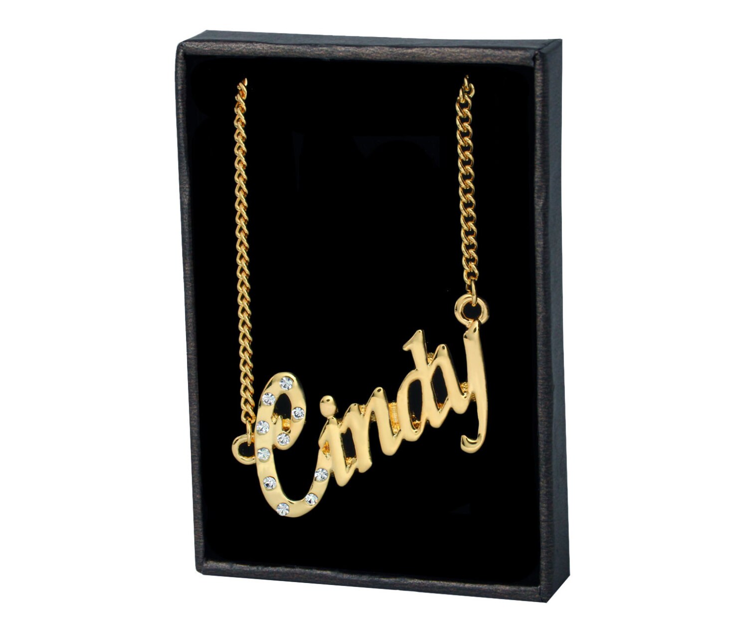 Name Necklace Cindy Gold Plated 18ct 