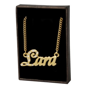 LAURA 18ct White Gold Plating Necklace With Name Custom Made Christmas Pendant LAURA 18ct White Gold Plating Necklace With Name Custom Made Christmas Pendant