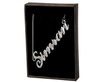 Name Necklace Simran Gold Plated 18ct 