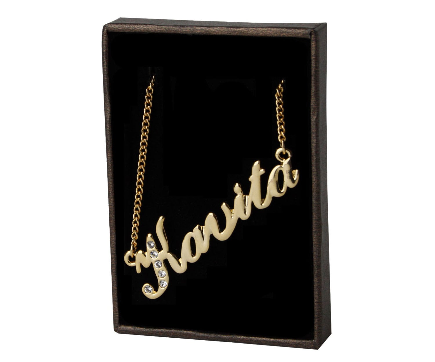 Name Necklace Kavita Gold Plated 18ct 