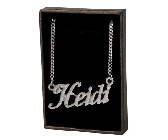 HEIDI Gold Plated Name Necklace \u0026 Name 