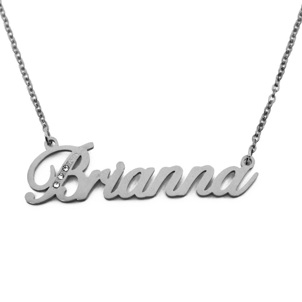 Brianna Name Necklace Personalized Name 