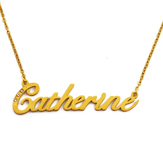 Catherine name best sale necklace
