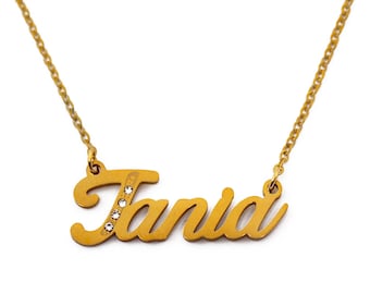 Tania Name Necklace Personalized Name 