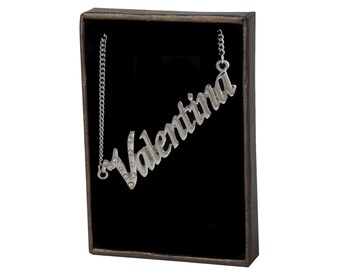Name Necklace Valentina Gold Plated 