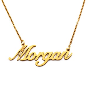 Sweety Gold Tone Name Necklace 