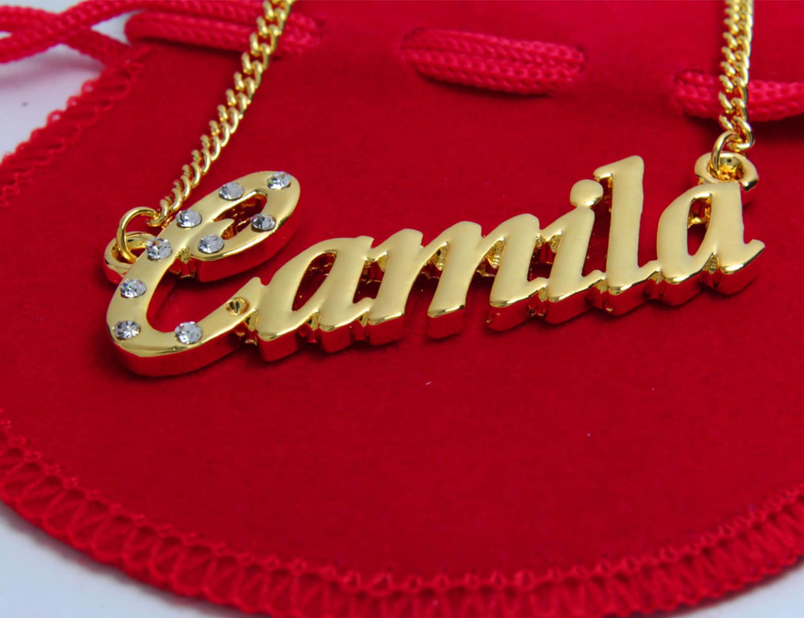 Nombre Camila collar plateado 18 quilates personalizado Etsy Nombre Camila collar plateado 18 quilates personalizado Etsy