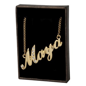 Name Necklace Esha Gold Plated 18ct 