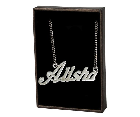 Alisha name best sale locket