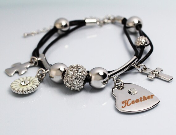 Nombre Pulsera Vanessa de 18 quilates chapado en oro Cumpleaños Boda Dama Regalos Para Ella