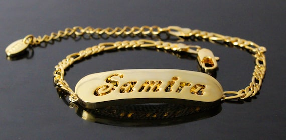 SAMIRA Gold Plated Name Necklace \u0026 Name 