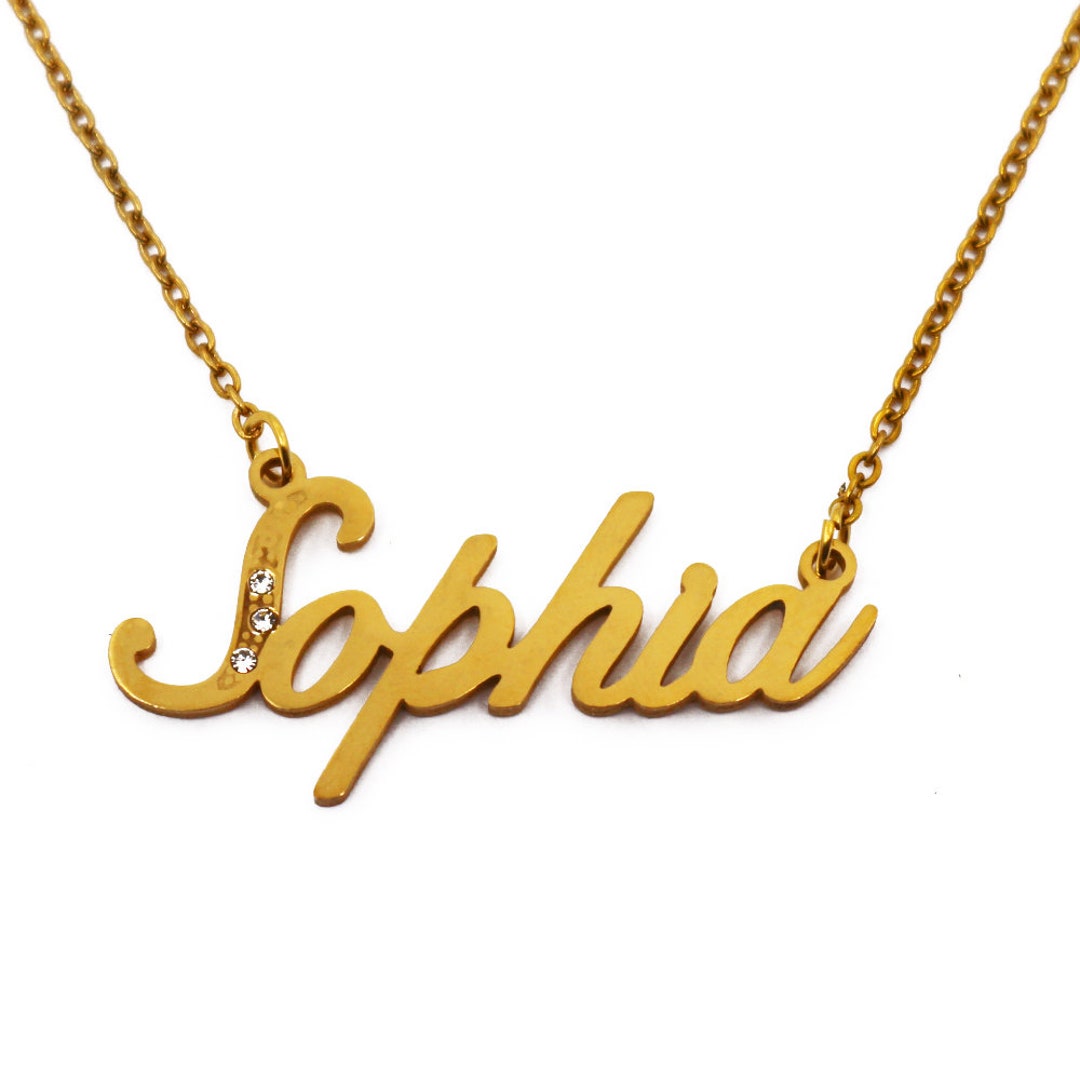 MMXX Collana Personalizzata Con Nome E Pietre Portafortuna: Regalo In Acciaio Inox Per Donna