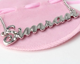 Name Necklace Simran Gold Plated 18ct 