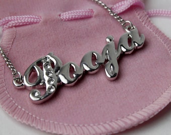 Buy Name Necklace Pooja Gold Plated 18ct Personalised Necklace