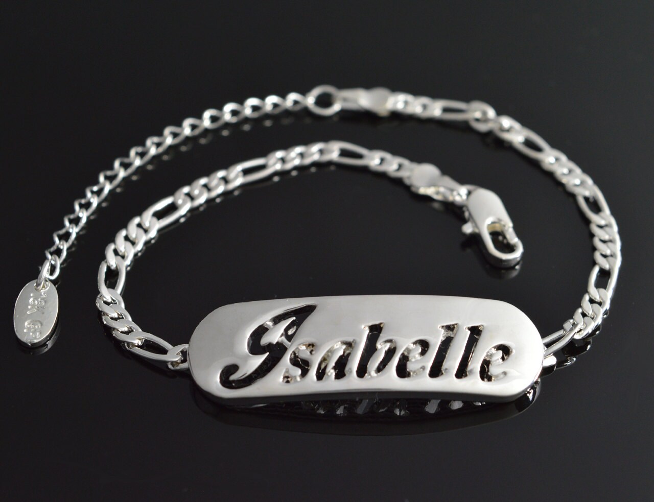 ISABELLE Gold Plated Name Necklace & Name Bracelet Gift Set Etsy