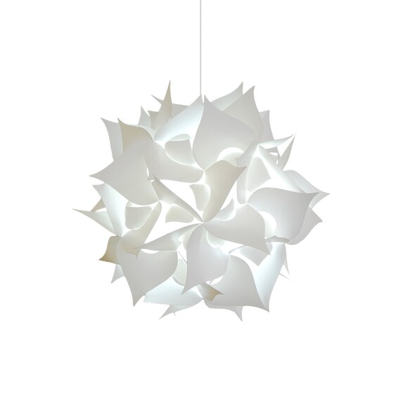 Medium Spades 18 Cool White Glow Modern Ceiling Hanging Light Image 0