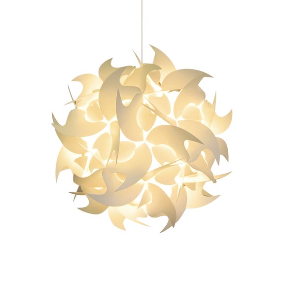 Akari Small Hooks 12 Warm White Glow Modern Hanging Light Image 0
