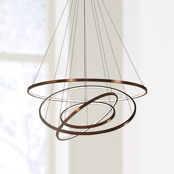 modern circular led chandelier