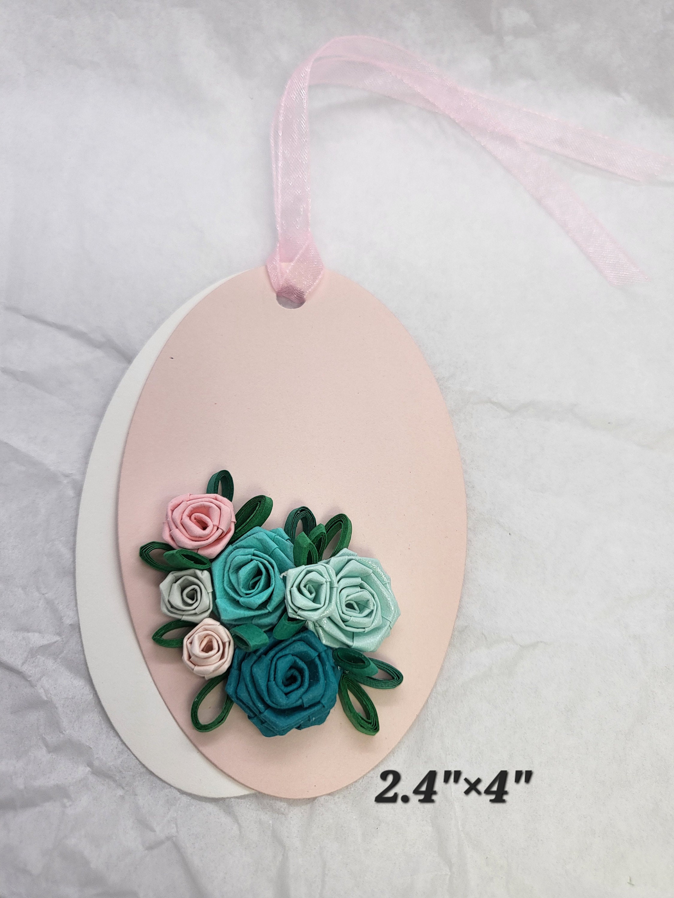 Flower Gift Tag3d Floral Quilling Gift Tags Handmade Card Etsy Australia