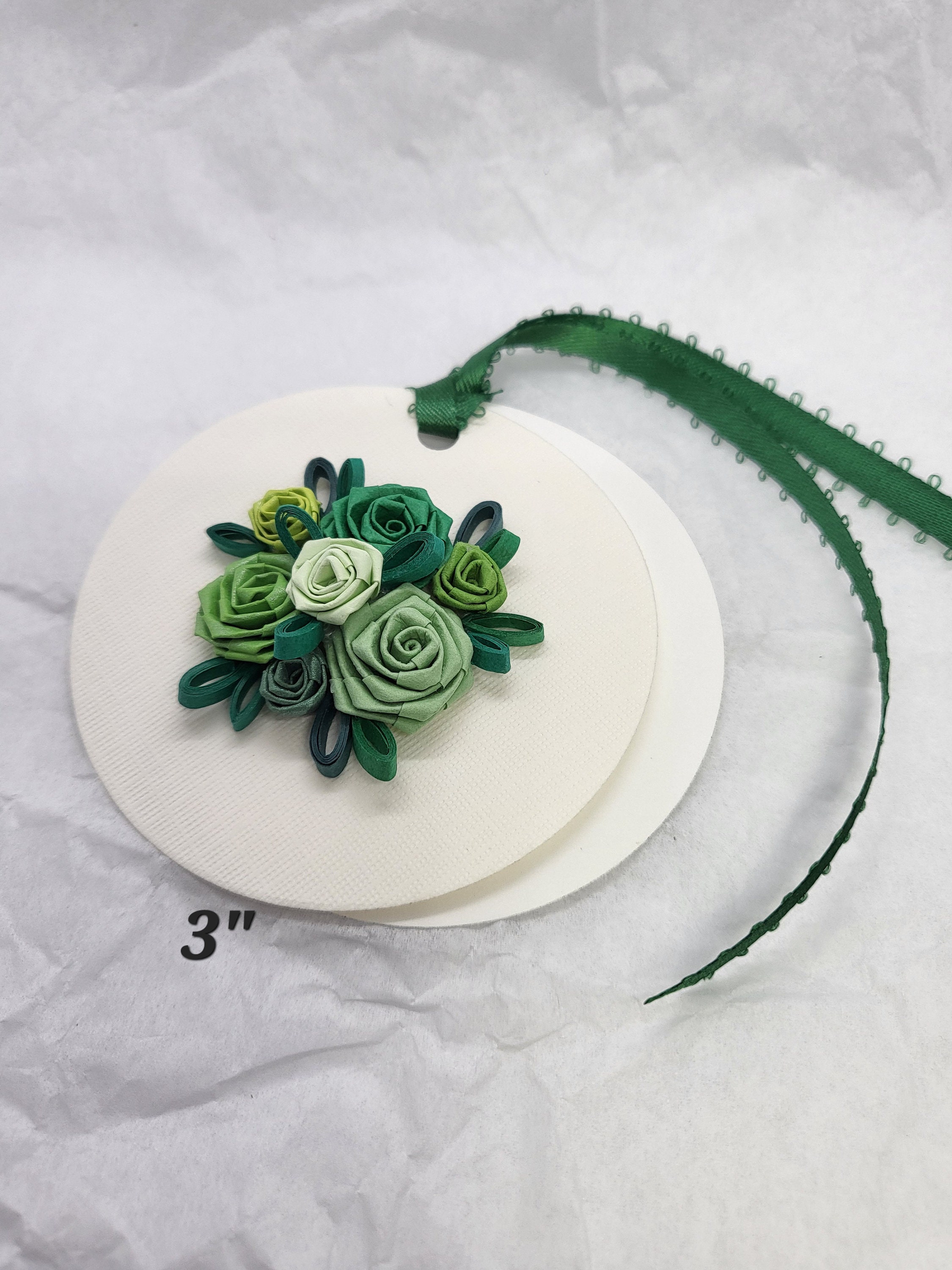 Flower Gift Tag3d Floral Quilling Gift Tags Handmade Card Etsy Australia