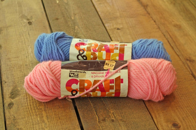 Vintage Woolworth Woolco Craft Rug Yarn 3 Ply 100 Dupont Image 0