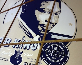BB King SHOW POSTER (limited edition - Suitable for Framing) 17.5" x 22"