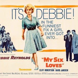 My Six Loves - Debbie Reynolds - 1963 Original Movie Poster