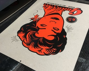 Guided By Voices show POSTER Original, signed and numbered, limited edition, custom screen print.