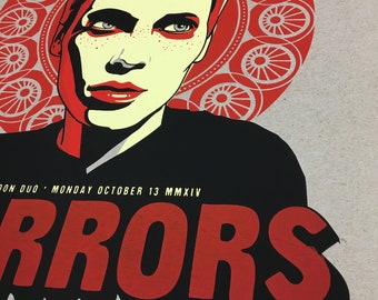 The Horrors Show Poster - Custom Screenprinted, signed and numbered limited edition Belly Up Solana Beach