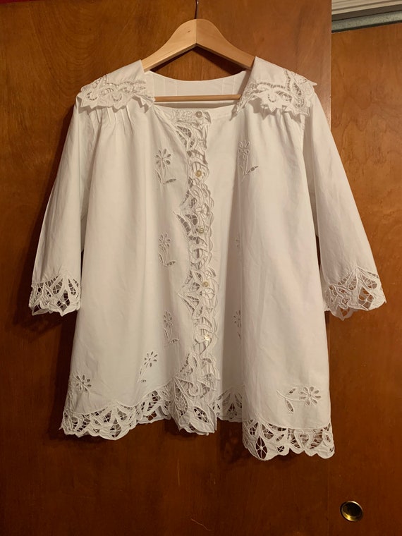 Titanic Era Edwardian authentic lace blouse