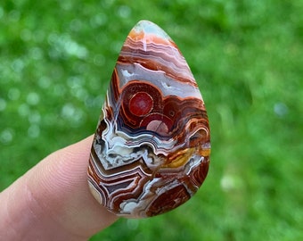 Rare Natural Crazy Lace Agate Cabochon Use For Jewelry Making. @pc56