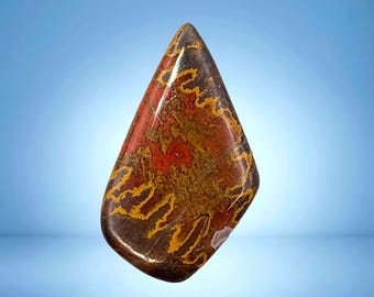 Cabujón de ágata marroquí con vetas