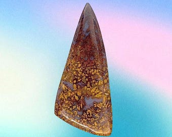 Cabujón de ágata con penacho de Bloody Basin