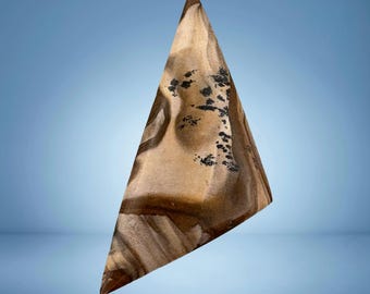 Blue Biggs Picture Jasper Cabochon