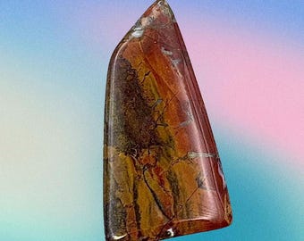Cabochon en jaspe lavic