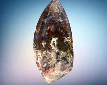 Cabujón de ágata plume