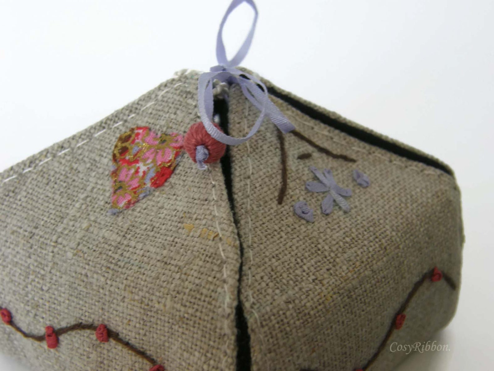 Linen Gift Box Gift Box Keepsake Jewelry Box Linen and Silk Etsy