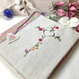 Fabric Bible Cover, Cross Bible Cover, Flowered Bible Cover, Customizable Book Cover, Journal Cover, Book Case, Paperback Book Cover, Japanese Pink