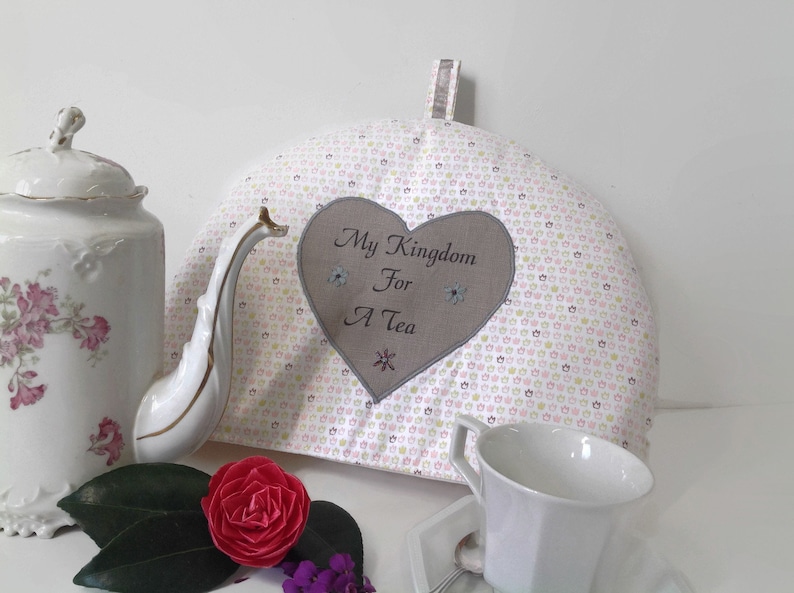 Tea Cozy Fabric Crown Teapot Warmer Royal Tea Cosy Tea Etsy Australia