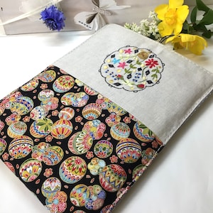 Funda para tableta, Funda para Ipad, Funda para tableta de tela, Funda para iPad de tela japonesa, Funda para tableta personalizada, Cubierta para lector E, Funda Kindle, Funda para Ipad de tela