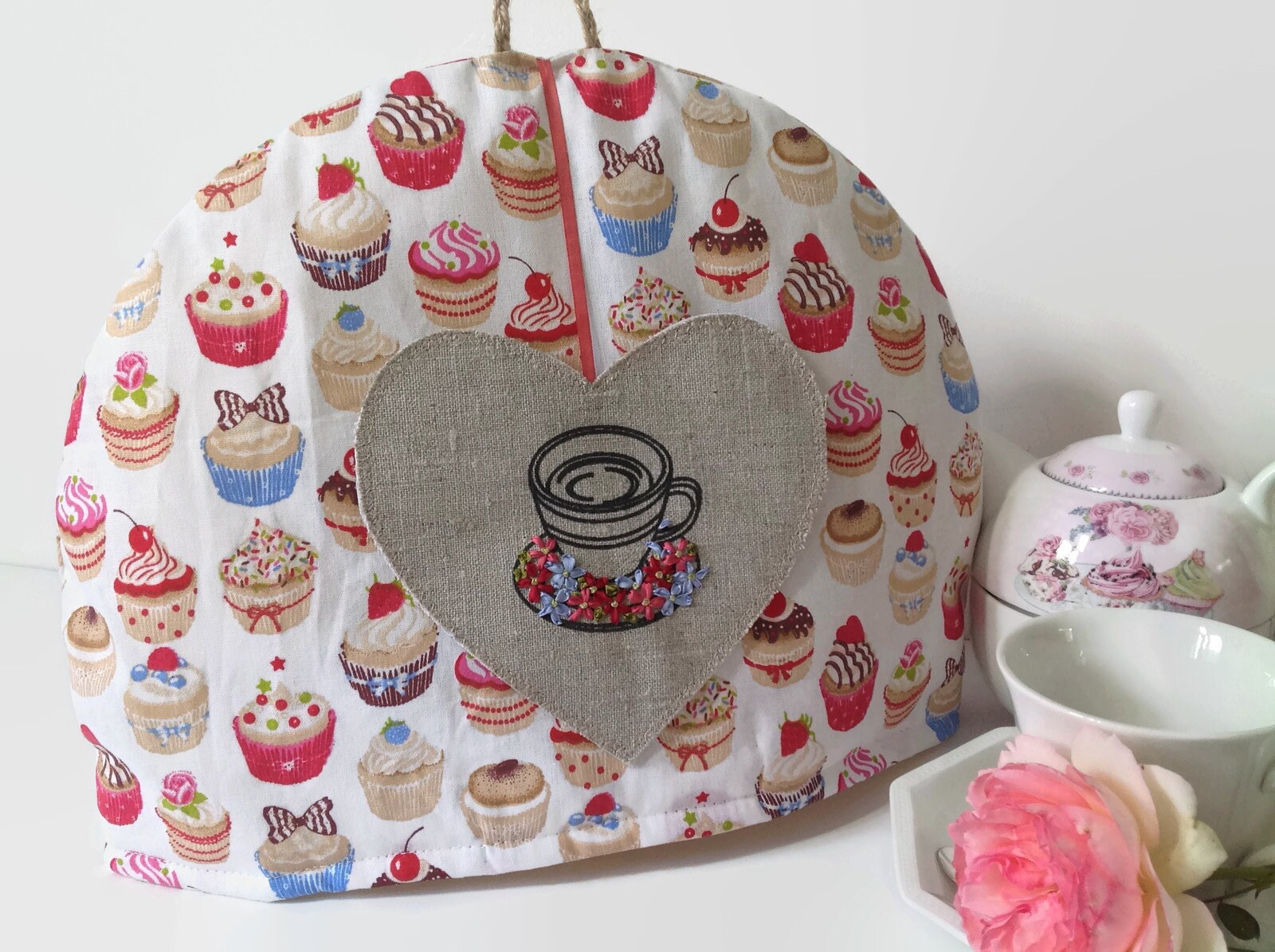 tea lover gift TEA COZY Small 2-3 cup size in Spooky Halloween print teapot warmer