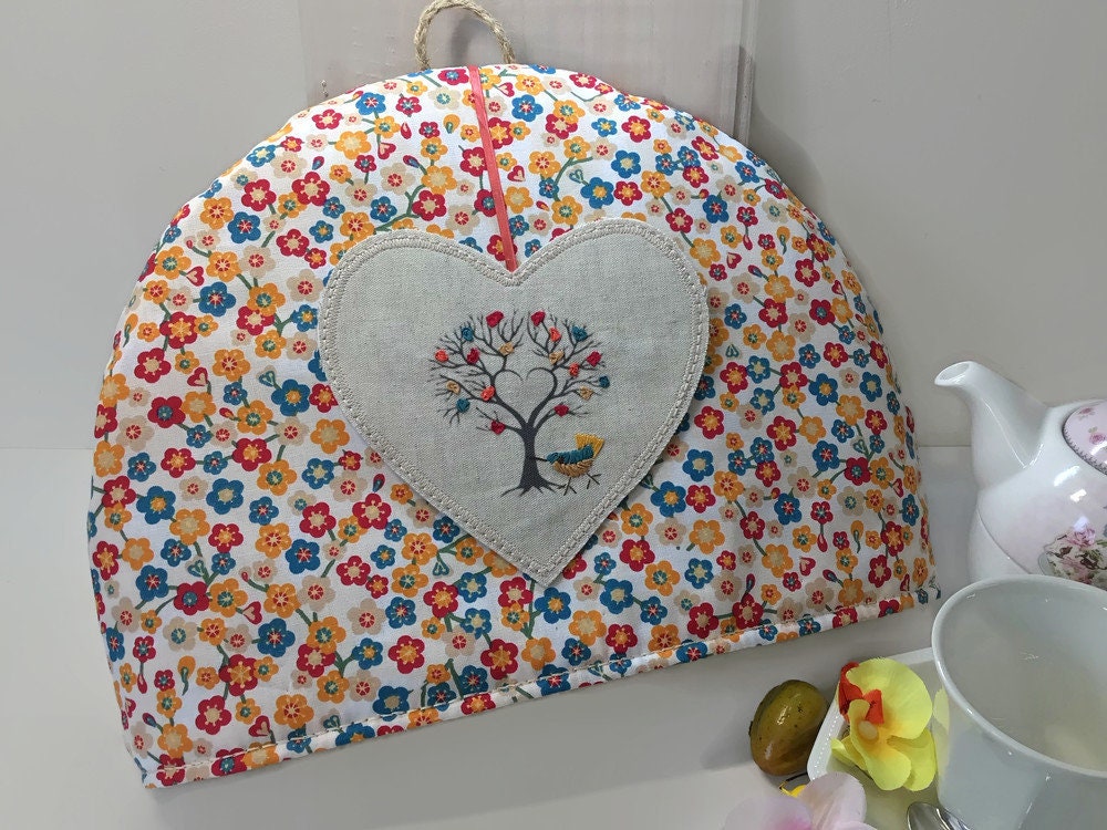 Couvre Théière, Accessoire Thé, Tea Cosy, Couvre Théière Brodé , Cozy Lin Théière Moderne, Cadeau Th