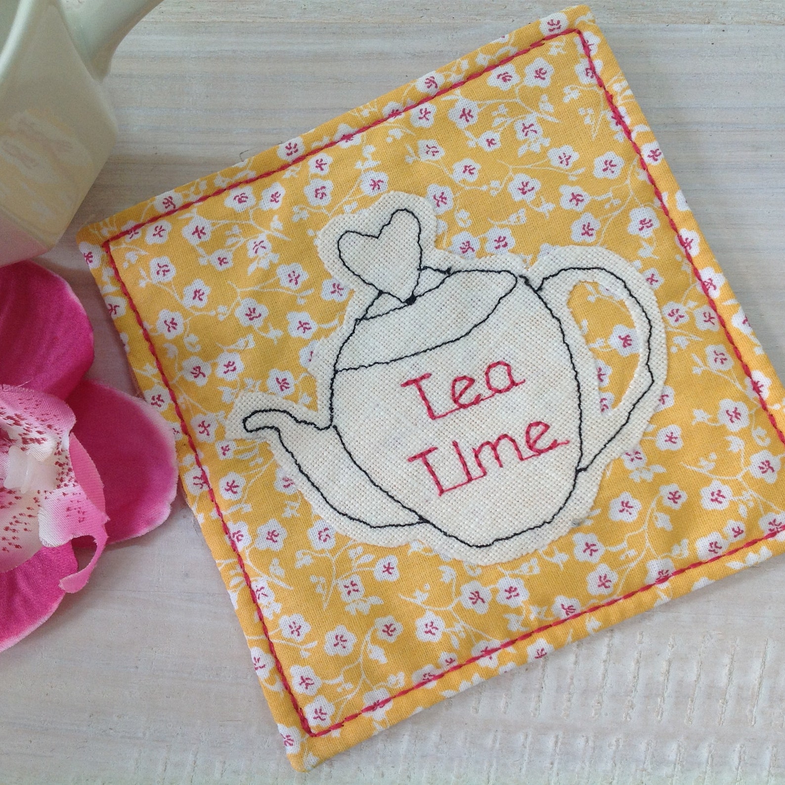 Fabric Teapot Coaster Gift for Housewarming Tea Lover Gift Etsy