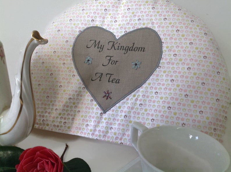 Tea Cozy Fabric Crown Teapot Warmer Royal Tea Cosy Tea Etsy