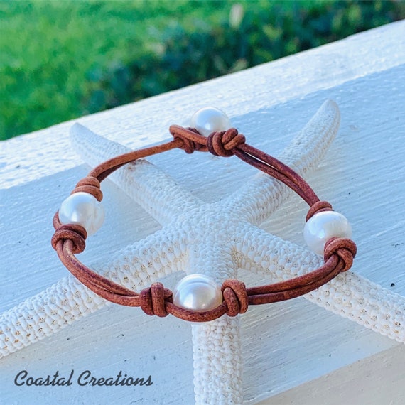 Four Station Pearl Bracelet