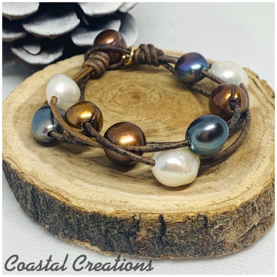 Multi-Color Pearl Bracelet