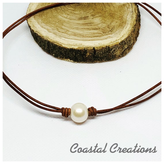 Double Strand Single Pearl Necklace