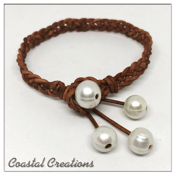 Boho Pearl Tassel Bracelet #15